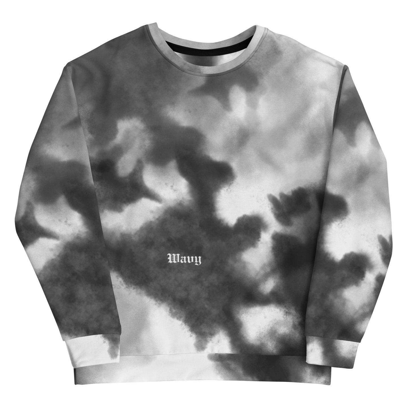 WATERCOLORED WAVY SWEATSHIRT