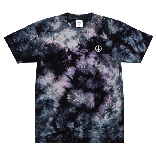 PEACE OVERSIZED TIE-DYE TEE